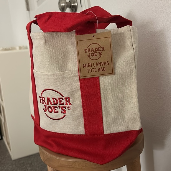 Trader Joe’s red mini tote (1). Limited stock. - Picture 3 of 3